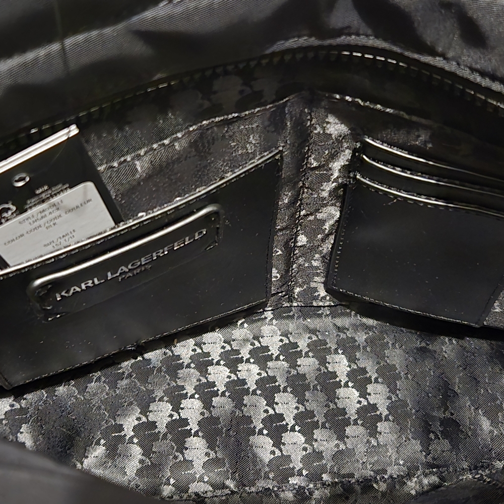 Karl Lagerfeld Black Quilted Tote Bag - Picture 4 of 8